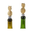 thumbnail image 3 of Contemporary Home Living Set of 2 Gold and Silver Pineapple Bottle Stoppers, 3 of 4