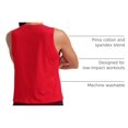 thumbnail image 4 of Remera sin mangas CRZ YOGA de algodón Pima roja talla M, 4 of 7