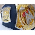 thumbnail image 2 of 14Stars Men's Cowhide Leather World Heavyweight Wrestling Championship Belt, Multicolor, 2 of 7