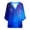 Blue-D, variant on Tqcoqu Women's Casual Loose Tunic Tops Blouses,V Neck 3/4 Sleeve Floral Print Fit Tops,White-A Women's S-XL