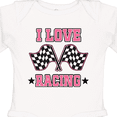thumbnail image 4 of Inktastic I Love Racing Rally Flags Girls Girls Long Sleeve Baby Bodysuit, 4 of 5