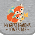 thumbnail image 4 of Inktastic My Great Grandma Loves Me Fox Boys or Girls Baby Bib, 4 of 4
