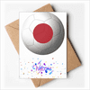 Japan National Flag Soccer Football Welcome Back Greeting Cards Envelopes Blank