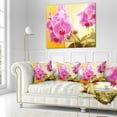 thumbnail image 2 of Designart Blooming Purple Orchid Flowers - Floral Throw Pillow - 16x16, 2 of 4