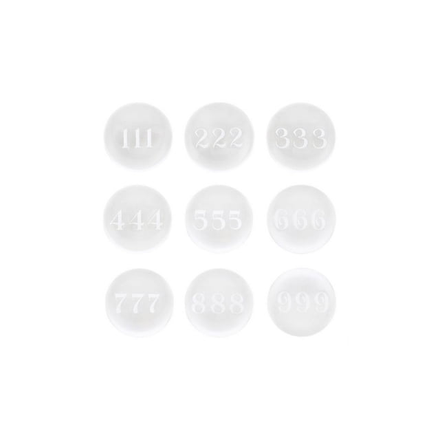 Something Different Angel Number Crystal Ball Set (Pack of 9)