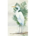 thumbnail image 2 of Tillmon, Avery 15x24 White Modern Wood Framed Museum Art Print Titled - Standing Egret II Crop, 2 of 4