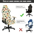 thumbnail image 6 of Xixirimido Office Computer Game Chair Covers Stretchy Polyester Armchair Slipcovers for Reclining Racing Gaming Chair with Armrest Covers, Colored Paws Beige, 6 of 8