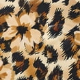 thumbnail image 4 of Yayeee Shower Curtain with Hooks 72"x72" Waterproof Fabric Bathroom Hanging Decor, Brown Floral Leopard Pattern, 4 of 5