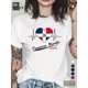 thumbnail image 1 of 1pc Dominican Republic Heartbeat Graphic Tee, 100% Cotton Crew Neck T-Shirt with Slight Stretch, Casual All-Season Knit Fabric Top with Applique Detail, 1 of 6