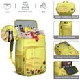 thumbnail image 5 of Floral Sunflower and Bee Insulated Cooler Backpack, Boho Waterproof Lunch Bag for Hiking, Camping, Beach Days, 5 of 6