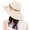 Grey, variant on SPRING PARK Women Summer Double Side Floral Solid Color Beach Travel Bowknot Wide Brim Sun Hat Reversible Foldable Cap