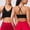 Black, variant on BRGZLK Sport Bra for Women Strappy V Neck Solid Color Seamless Wireless Supportive Racerback Criss Cross Bra Lightweight Yoga Backless Cut-Out Everyday Bra Purple M