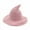 Pink, variant on Xfvqtps Halloween Witch Hat for Women Wide Brim Foldable Halloween Spire Hats for Party Accessory Gray