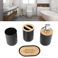 thumbnail image 4 of Bathroom Set, Toothbrush Cup Durable Waterproof Multifunctional  For Home For Family For Hotel Black,White,Grey, 4 of 8