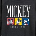 thumbnail image 3 of Mickey & Friends - Mickey Color Blocks - Women's Lightweight French Terry Long Sleeve Shirt, 3 of 5