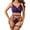 Dark Purple, variant on Women Lingerie Sets with Garter Belt Sexy 3 Piece Lace Bra and Panty Set Underwear