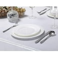 thumbnail image 3 of Kashi Home Glitter Fabric Tablecloth with Decorative Glitter Design for Gathering, Buffet Table, Parties, Holiday Dinner, Wedding & More, 60"X102", Silver, 3 of 3