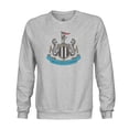 thumbnail image 2 of Men's 1863FC  Heather Gray Newcastle United Color Badge Pullover Sweatshirt, 2 of 3