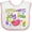 White and Pink, variant on Inktastic Little Miss Jelly Bean Boys or Girls Baby Bib
