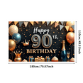 thumbnail image 7 of Elegant Birthday Banner Happy Birthday 90 Milestone Glitter Birthday Decoration for Milestone Celebration Party Event Celebration, 7 of 7