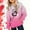 Hot Pink, variant on WQNVRNR Kids Valentine's Day Hoodie- Casual Long Sleeve Fleece-Lined Heart Sweatshirt with Pocket Blue Size 10