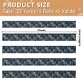 thumbnail image 3 of 5 Rolls Christmas Ribbon 1.5 inch Wide Decorative Ribbon for Gift Wrapping and Holiday Decorations Black Cats and Mystical Symbols, 3 of 7