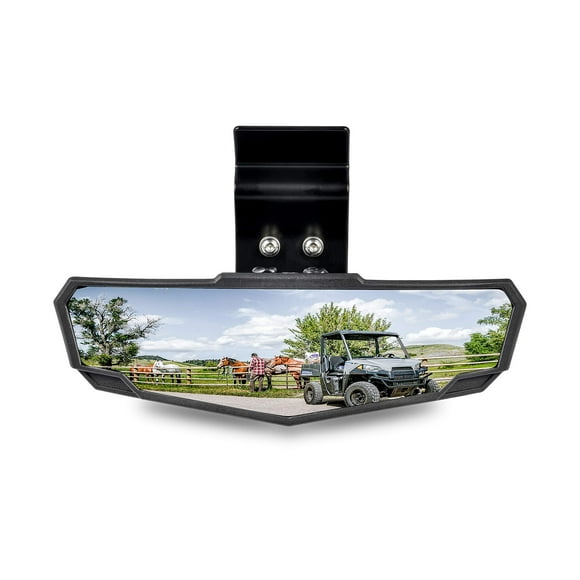 SAUTVS UTV Rétroviseur Central, Rétroviseur Convexe Premium pour Polaris Ranger 570 900 1000 Crew/Can Am Defender 2015-2024 Accessoires