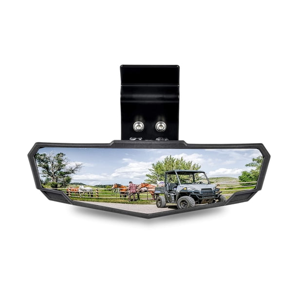 SAUTVS UTV Espejo retrovisor central convexo premium para Polaris Ranger 570 900 1000 Crew/Can Am Defender 2015-2024 Accesorios