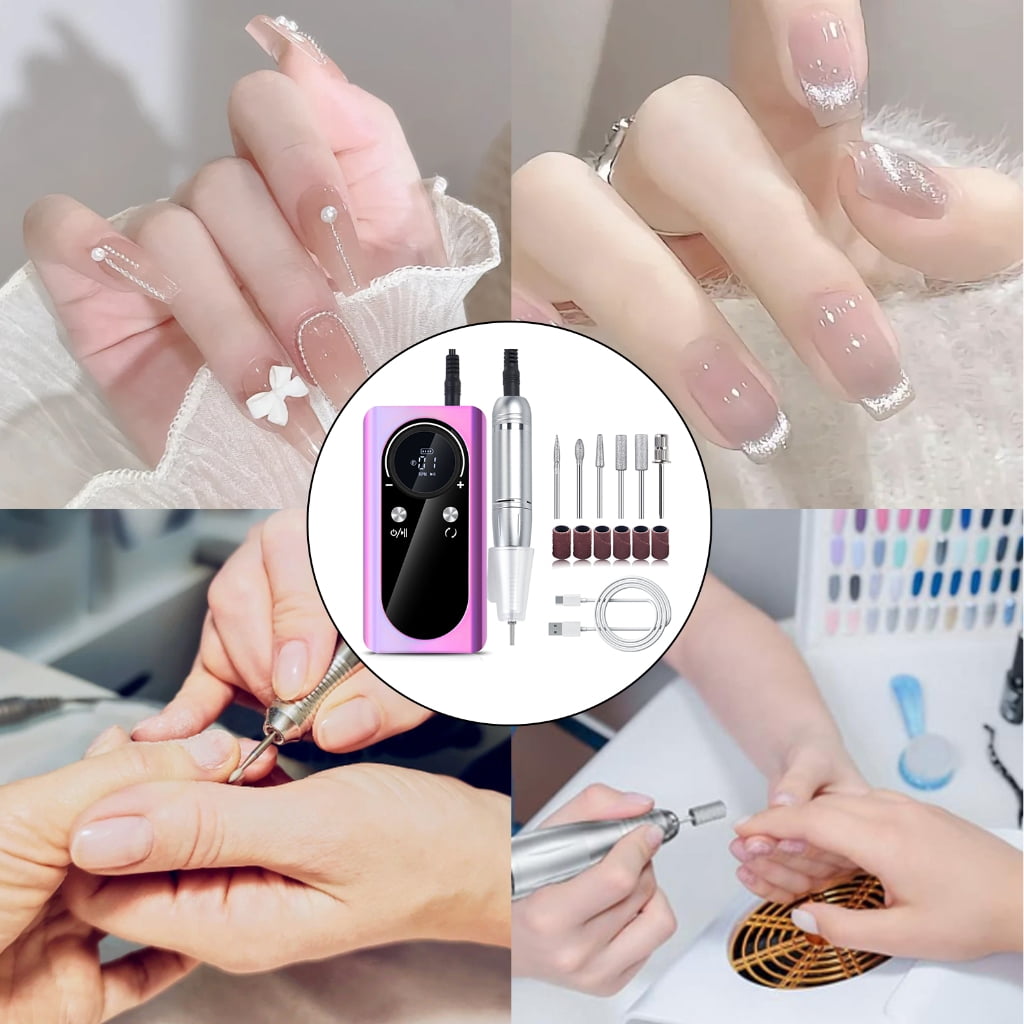 45000RPM Nail Drill with Drill Bits Electric Nail Drill Machine Set Nail Files