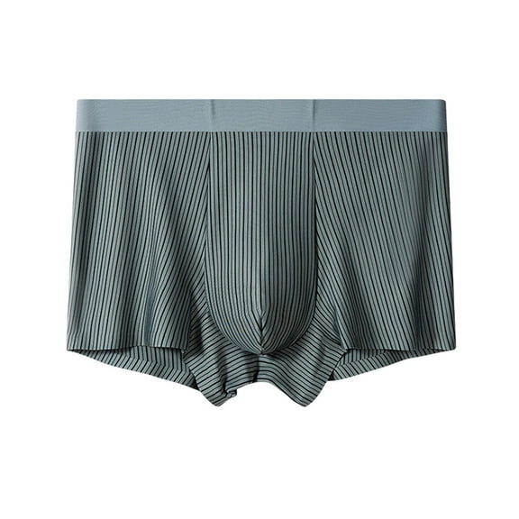 Lopecy-Sta Briefs for Men Gift for Men Men's Ice Silk Boxers Briefs Seamless Trunk Underwear with Pouch Double Sided Breathable Underpant