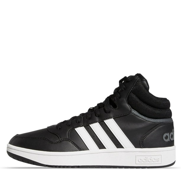 Tenis Adidas Hombre GW3020 Negro 27.5 cm Casual Hoops 3.0 Mid