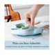 thumbnail image 2 of Set Plato Vaso Bowl Babero Para Comida Bebé De Silicona 8pc Belug Azul, 2 of 5