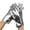 Silver, variant on Short Shiny Evening Gloves with Metallic Finish for Costume Parties and Special Events