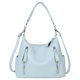 thumbnail image 3 of Bolso Bandolera Retro Mujer Cuero PU Color Sólido Señoras Al Aire Libre Beige, 3 of 8