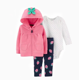 thumbnail image 3 of 2025 New Bebe Baby Girls Boys Clothes Hooded Cotton Fleece Sweater+Trousers+Bodysuits Winter 3 Pieces Sets Newborn baby clothing, 3 of 5