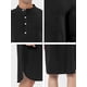 thumbnail image 5 of Camisón para hombre Lars Amadeus camiseta para dormir cuello con bandas de algodón Negro M, 5 of 5