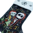 thumbnail image 2 of The Nightmare Before Christmas 20 inch Velvet Christmas Stocking, by Ruz, 2 of 5