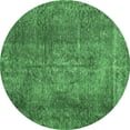 thumbnail image 1 of Ahgly Company Indoor Round Persian Emerald Green Traditional Area Rugs, 3' Round, 1 of 4