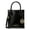 Black/Patent, variant on Michael Kors Mercer Extra-Small Logo and Leather Crossbody Bag (6”W X 6.75”H X 2.5”D)