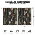 thumbnail image 2 of Mushroom Curtains-Blackout Curtains Bedroom Decor Living Room Darkening Grommet Window Drapes 2 Panels Set 53x63 inch, 2 of 2