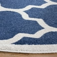 thumbnail image 5 of Safavieh Amherst Roderick Geometric Area Rug, Navy/Beige, 7' x 7' Round, 5 of 11