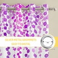 thumbnail image 6 of Purple Polka Dots Kitchen Curtains Window Panels, Vintage Abstract Art Watercolor Insulated Window Treatment Curtain, Grommet Curtains for Bedroom/Living Room/Bathroom, 2 Piece 42"Wx63"L, 6 of 8