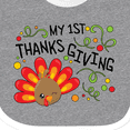 thumbnail image 4 of Inktastic My First Thanksgiving Cute Turkey Boys or Girls Baby Bib, 4 of 4