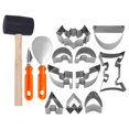 thumbnail image 1 of Fall Decor Outdoor Pumpkin Carving Tool Set For Halloween Jack O' ， Halloween Pumpkin Carving Kit With Templates & Tools, 1 of 9