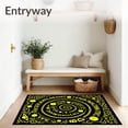 thumbnail image 3 of ODIKA 6'x9' Machine Washable Non-Slip Area Rug, Cosmic Alphabet Discovery Educational Play High Traffic Rug with Pad, Black, 687343, 3 of 8