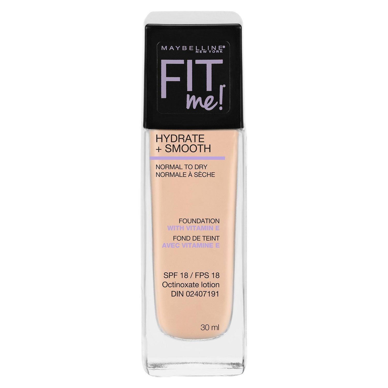 Maybelline New York Fit Me®, Hydrate + Smooth Liquid Foundation, 30  ML, 1 fl oz, 30 mL