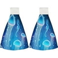 thumbnail image 2 of Hanging Towels 1 Pcs, Dish Towels Magic Jellyfish Absorbent Hand Towels with Hanging Loop Washcloth for Bathroom Kitchen, 2 of 6
