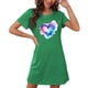 thumbnail image 4 of Camisón corto de talla grande para mujer, camisón de manga corta con estampado de pecho a la moda, camisón para mujer, 4 of 7
