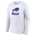 thumbnail image 2 of Men's White Buffalo Bills Logo Team Lockup Long Sleeve T-Shirt, 2 of 3