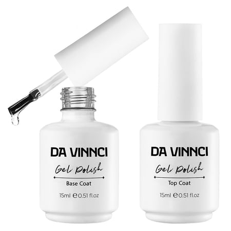 DA VINNCI GEL BASE COAT AND TOP COAT, 2PCS